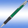 Branded Promotional SONATA BALL PEN in Green with Black Grip & Silver Trim Pen From Concept Incentives.