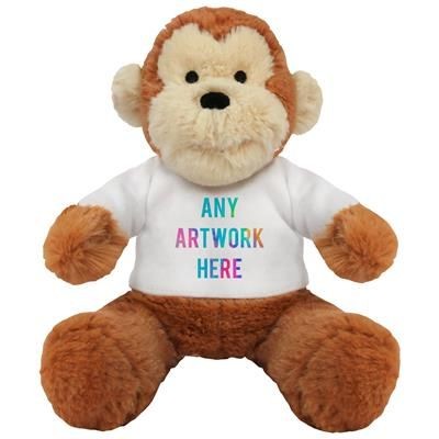 Branded Promotional PRINTED PROMOTIONAL SOFT TOY 20CM MAX MONKEY Soft Toy From Concept Incentives.