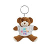 Branded Promotional PRINTED PROMOTIONAL SOFT TOY GEORGE KEYRING TEDDY BEAR Keyring From Concept Incentives.