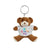 Branded Promotional PRINTED PROMOTIONAL SOFT TOY GEORGE KEYRING TEDDY BEAR Keyring From Concept Incentives.