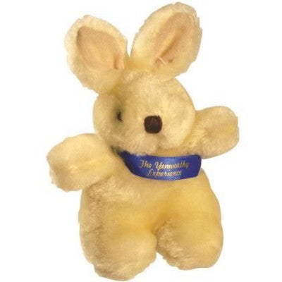 Branded Promotional SOFT PLUSH RABBIT with Printed Sash Soft Toy From Concept Incentives.