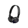 Branded Promotional SONY ZX310 WIRED HEADPHONES in Black Earphones From Concept Incentives.