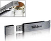 Branded Promotional USB FLASH DRIVE MEMORY STICK & BOTTLE OPENER in Silver Memory Stick USB From Concept Incentives.