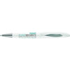 Branded Promotional SPARTA ARGENT BALL PEN in White with Argent Trim Pen From Concept Incentives.