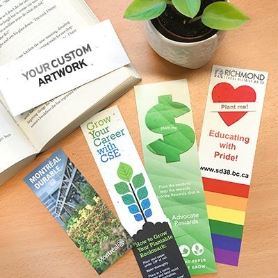 Branded Promotional SEEDS PAPER BOOKMARK Seeded Paper From Concept Incentives.