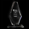 Branded Promotional CRYSTAL FACETTED DIAMOND SHAPE AWARD with Flat Top Award From Concept Incentives.