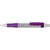 Branded Promotional SPRING BALL PEN in Silver with Translucent Purple Trim Pen From Concept Incentives.