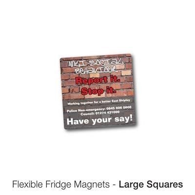 Branded Promotional VARIOUS LARGE SQUARE SHAPE FLEXIBLE FRIDGE MAGNET Fridge Magnet From Concept Incentives.