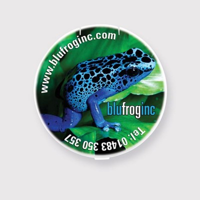 Branded Promotional CIRCLE SHAPE MINTS CONTAINER Mints From Concept Incentives.