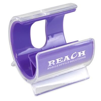 Branded Promotional TURBO MOBILE PHONE HOLDER in Purple Mobile Phone Stand From Concept Incentives.