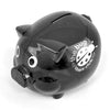 Branded Promotional PIGGY BANK in Black Money Box From Concept Incentives.