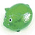 Branded Promotional PIGGY BANK in Green Money Box From Concept Incentives.