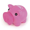Branded Promotional RUBBER NOSED PIGGY BANK in Pink Money Box From Concept Incentives.