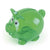 Branded Promotional PIGLET BANK in Green Money Box From Concept Incentives.