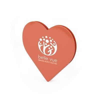Branded Promotional HEART SHAPE STICKY NOTES Note Pad From Concept Incentives.