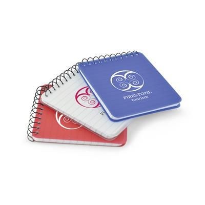 Branded Promotional BAILEY 40 SHEET MINI SPIRO BOUND LINED NOTE BOOK with Pp Plastic Cover Jotter From Concept Incentives.