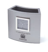 Branded Promotional PISA CLOCK in Silver Clock From Concept Incentives.