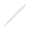 Branded Promotional SUPERSAVER CLICK BALL PEN in White with White Clip Pen From Concept Incentives.