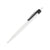 Branded Promotional SUPERSAVER CLICK BALL PEN in White with Black Clip Pen From Concept Incentives.