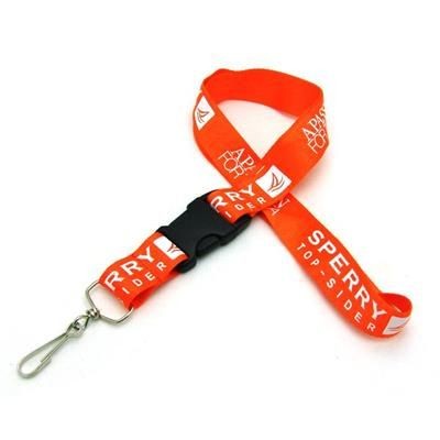 Branded Promotional 1 INCH SILKSCREENED FLAT LANYARD with Detached Buckle Lanyard From Concept Incentives.