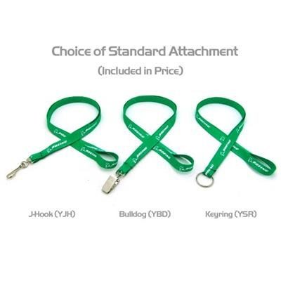 Branded Promotional 1 - 2 INCH SILKSCREENED FLAT LANYARD with J Hook Lanyard From Concept Incentives.