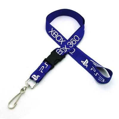 Branded Promotional 3 - 4 INCH SILKSCREENED FLAT LANYARD with Detachable Buckle Lanyard From Concept Incentives.