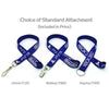 Branded Promotional 3 - 4 INCH SILKSCREENED FLAT LANYARD with Bulldog Clip Lanyard From Concept Incentives.