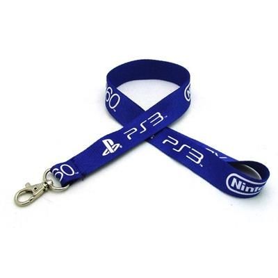 Branded Promotional 3 - 4 INCH SILKSCREENED FLAT LANYARD with Deluxe Swivel Hook Lanyard From Concept Incentives.