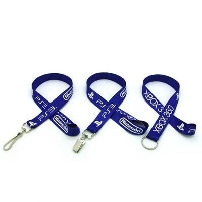 Branded Promotional 3 - 4 INCH SILKSCREENED FLAT LANYARD with J Hook Lanyard From Concept Incentives.