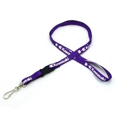 Branded Promotional 3 - 8 INCH SILKSCREENED FLAT LANYARD with Detached Buckle Lanyard From Concept Incentives.