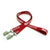 Branded Promotional 5 - 8 INCH SILKSCREENED FLAT LANYARD with Double Standard Attachment Lanyard From Concept Incentives.