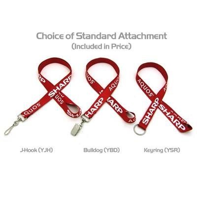 Branded Promotional 5 - 8 INCH SILKSCREENED FLAT LANYARD with Bulldog Clip Lanyard From Concept Incentives.