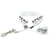 Branded Promotional SILKSCREENED QR LANYARD with Deluxe Swivel Hook Lanyard From Concept Incentives.