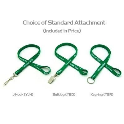 Branded Promotional 1 - 2 INCH SILKSCREENED TUBULAR LANYARD with J Hook Lanyard From Concept Incentives.