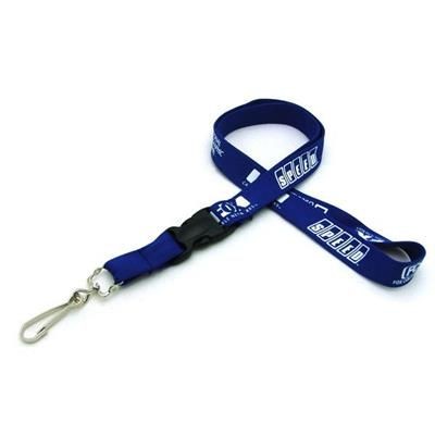 Branded Promotional 3 - 4 INCH SILKSCREENED TUBULAR LANYARD with Detachable Buckle Lanyard From Concept Incentives.