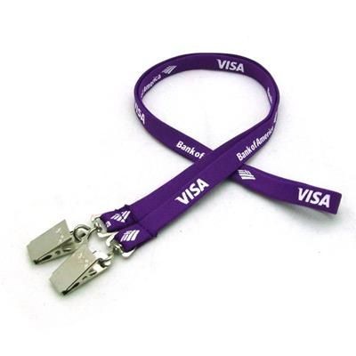 Branded Promotional 3 - 8 INCH SILKSCREENED TUBULAR LANYARD with Double Standard Attachment Lanyard From Concept Incentives.