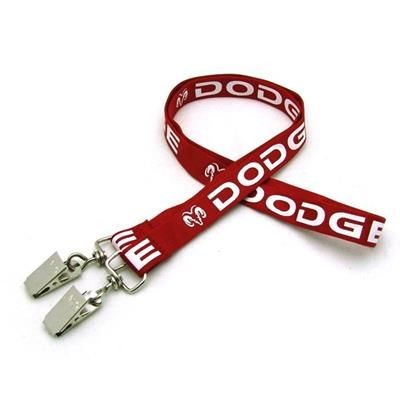 Branded Promotional 5 - 8 INCH SILKSCREENED TUBULAR LANYARD with Double Standard Attachment Lanyard From Concept Incentives.