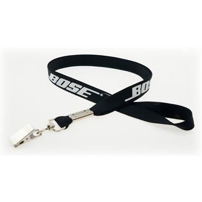 Branded Promotional 5 - 8 INCH SILKSCREENED TUBULAR LANYARD with Bulldog Clip Lanyard From Concept Incentives.