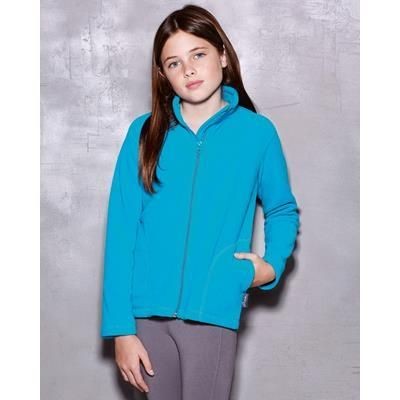 Branded Promotional STEDMAN ACTIVE CHILDRENS FLEECE JACKET Fleece From Concept Incentives.