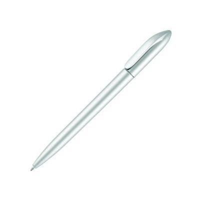 Branded Promotional SUPERSAVER TWIST ARGENT BALL PEN in Satin Silver Pen From Concept Incentives.