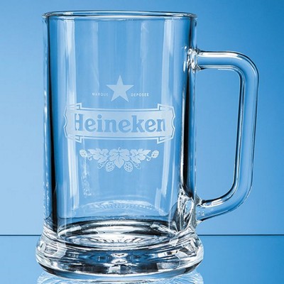 Branded Promotional STRAIGHT SIDED BEER TANKARD Beer Glass From Concept Incentives.