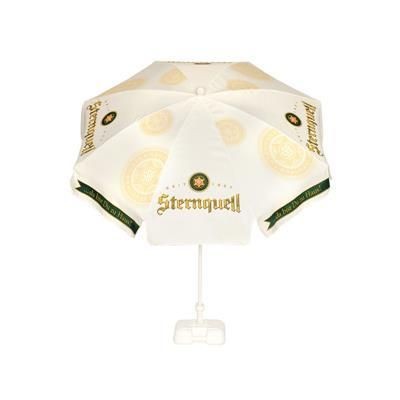 Branded Promotional STEEL PUB - GARDEN PARASOL Parasol Umbrella From Concept Incentives.
