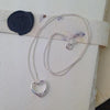 Branded Promotional HALLMARKED 925 STERLING SILVER HEART NECKLACE with Crystal Jewellery From Concept Incentives.