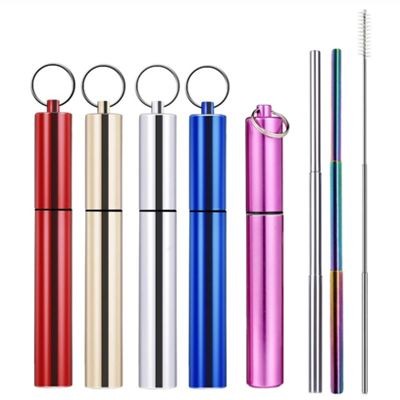 Branded Promotional DUNHAM PROMOTIONAL RE-USABLE COLLAPSIBLE DRINK STRAW Drinking Straw From Concept Incentives.