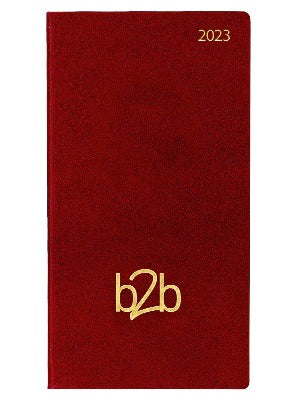 Branded Promotional STRATA DELUXE POCKET DIARY in Red Diary From Concept Incentives.