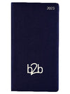 STRATA Branded Promotional PORTRAIT POCKET DIARY in Blue from Concept Incentives