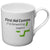 Branded Promotional STRATFORD BONE CHINA MUG in White Mug From Concept Incentives.