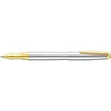 Branded Promotional STERLING CLASSIC METAL ROLLERBALL PEN in Silver & Gold Pen From Concept Incentives.