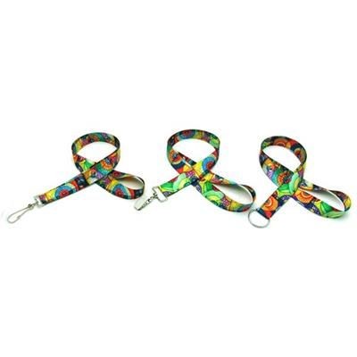 Branded Promotional AIR IMPORTED 7 - 8 INCH DIGITAL SUBLIMATED LANYARD Lanyard From Concept Incentives.