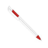 Branded Promotional ALLSTAR EXTRA BALL PEN with White Barrel & Red Trim Pen From Concept Incentives.